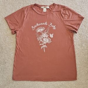 Backwoods Baby Floral Tee - Brown